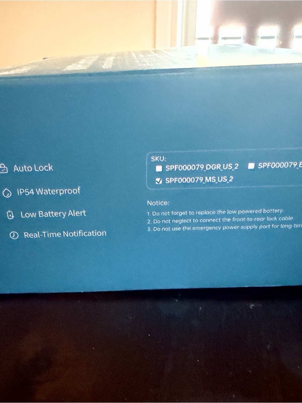 WiFi Smart Lock - Gray Intelligent Security Lock - Picture 4 of 5